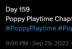 Is Poppy Playtime chapter 3 released yet? (@I_StickShine_I) / X