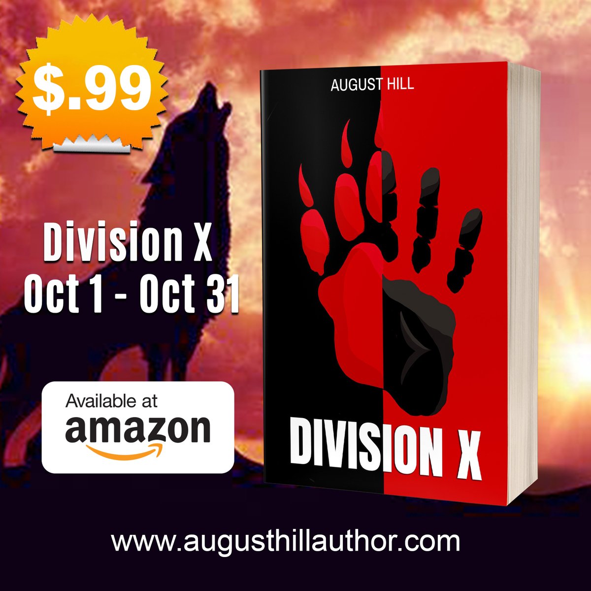 Hey everybody! My horror book, Division X, is on sale all October! Check it out if you have time
Link to Amazon:
amazon.com/Division-X-Aug…
#horror #author #writerslife #paranormal #suspense #werewolves #werewolf #vampires #demons #monsters #humor #action #adventure #thriller