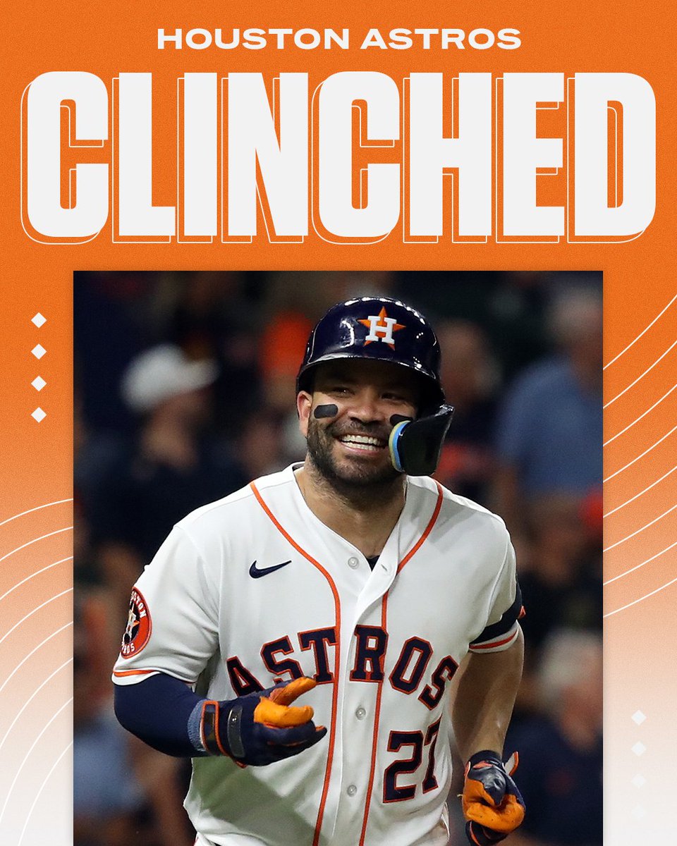 SportsCenter's tweet image. On the final day of the season, the Astros have clinched the AL West 😱