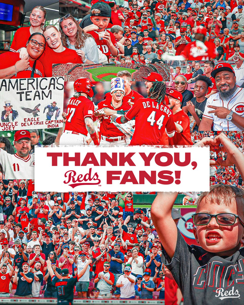 Your support means everything, Reds Country. Thank you for bringing your love and enthusiasm for all 162. We look forward to a bigger and better 2024.