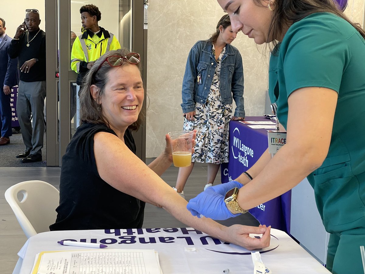 Getting a #flushot with a beer in hand is the only way to go!