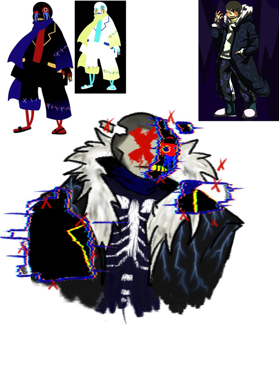 ElskullDemoose's tweet photo. @U_MetMe #ErrorX he chills out in different auโs protecting the auโs from glitches and from outside of there au beings that are trying to kill the au.
Half the time he chills in a place like hell playing poker with other monsters and beings.
If you want info on his magic and etc dm me! https://t.co/GjEb7ksysO