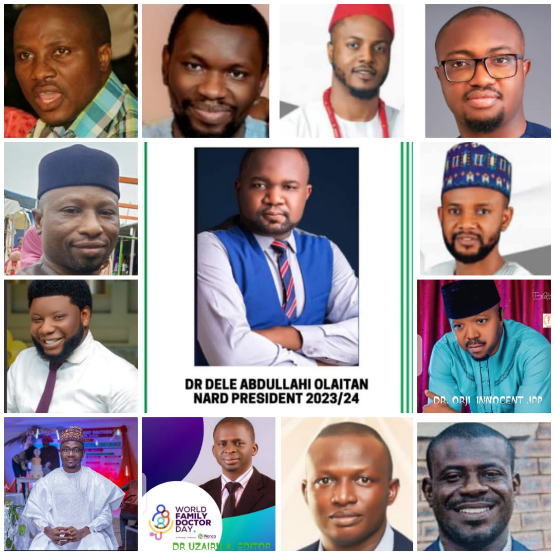 nard_nigeria's tweet photo. In the light of the foregoing kindly license me to present to you the 2023 /2024 NARD NOC members 

 PRESIDENT :
 DR. DELE ABDULLAHI  OLAITAN.
 UITH ILORIN. 

 FIRST VICE PRESIDENT:
 DR ILORI SOLOMON OLISEGU
 UTH OSOGBO

 SECOND VICE PRESIDENT:DR KEFAS WIDA JAMES
 FTH GOMBE ... https://t.co/Mknt0KNsnO