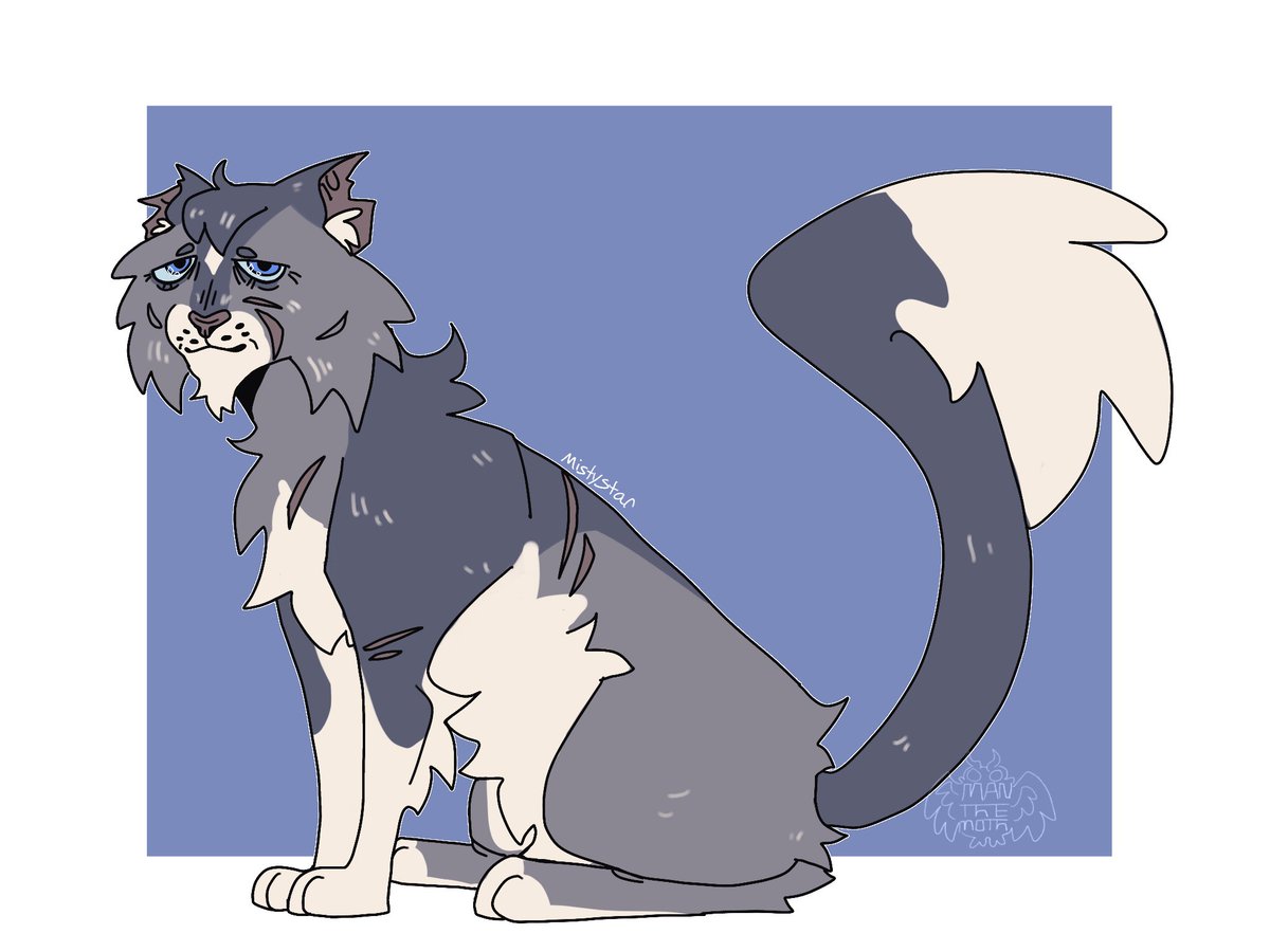 manthemoth's tweet photo. Old ass granny and her son
I based Mistystars design off my old Bluestar one. Reedwhisker I wanted to keep simple because he himself is just some guy #warriors #warriorcats #riverclan #mistyfoot #mistystar #reedwhisker #digitalart #fanart https://t.co/RGoWNLCXOL