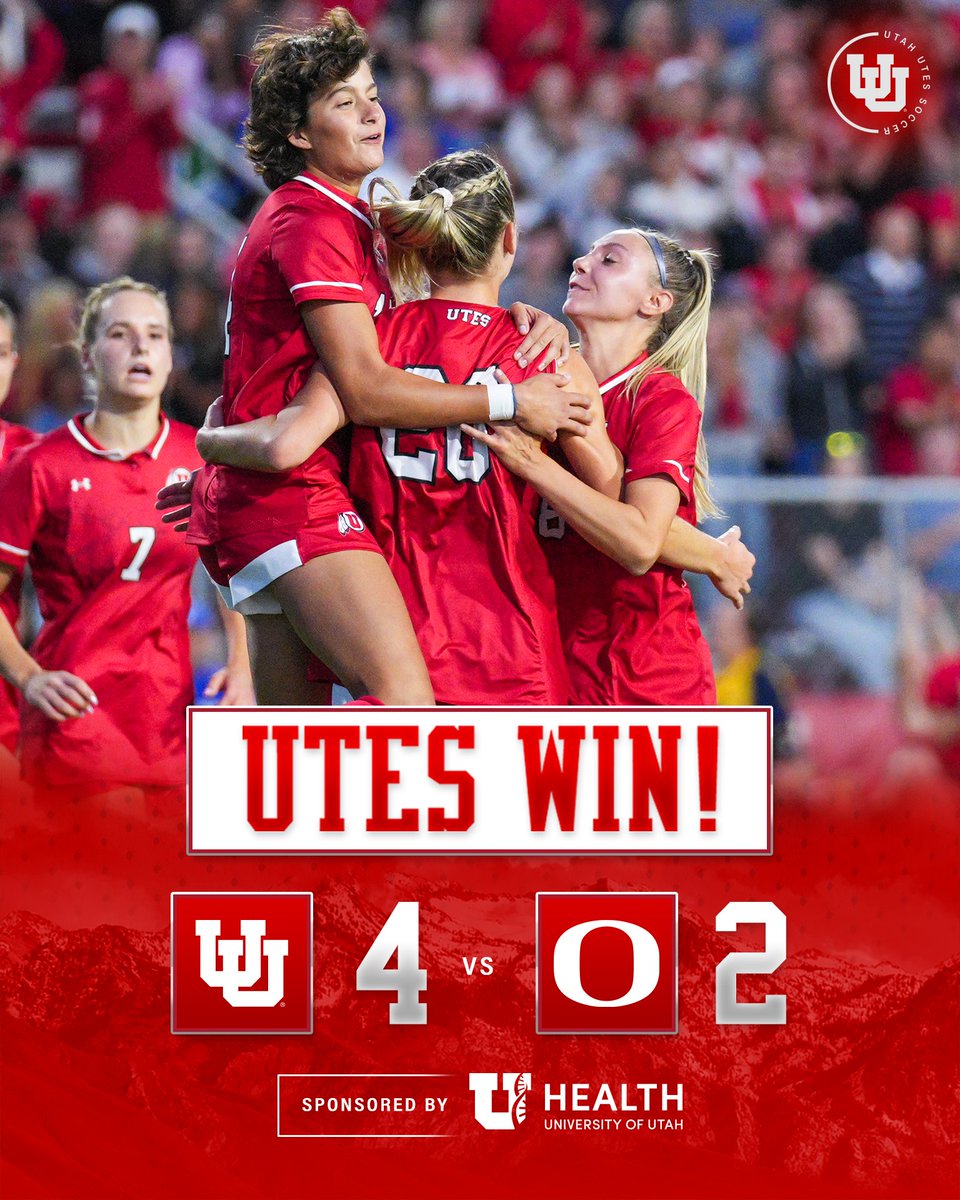 𝙏𝙝𝙚 𝙐𝙩𝙚𝙨 𝙖𝙧𝙚 𝙘𝙤𝙢𝙞𝙣𝙜 𝙝𝙤𝙢𝙚 𝙬𝙞𝙩𝙝 𝙩𝙝𝙧𝙚𝙚 𝙥𝙤𝙞𝙣𝙩𝙨!

Katie O'Kane's hat trick helps the Utes win in Eugene for the first time since 2015!

#GoUtes