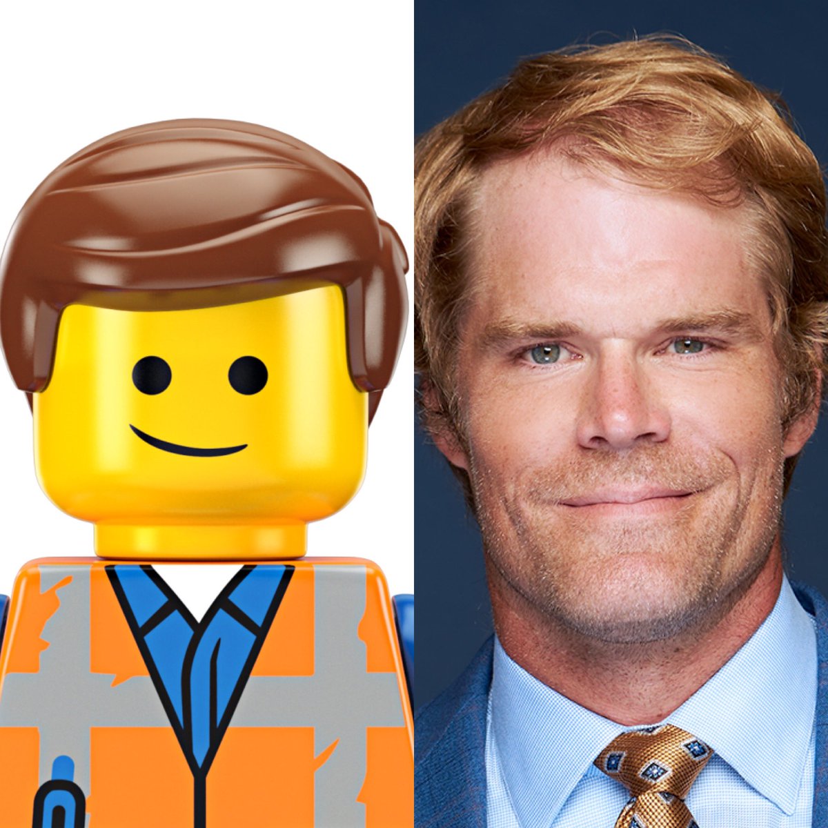 EricaKrause's tweet photo. @gregolsen88 looks like a Lego. Tell me I’m wrong. 

Also I’m just mad at him for talking crap about his wife on @calmdownpodcast. @ErinAndrews  &amp; @CharissaT - ya need to get Kara on the pod to defend herself! 

 #gocowboys https://t.co/IAt7Ha1Q9r