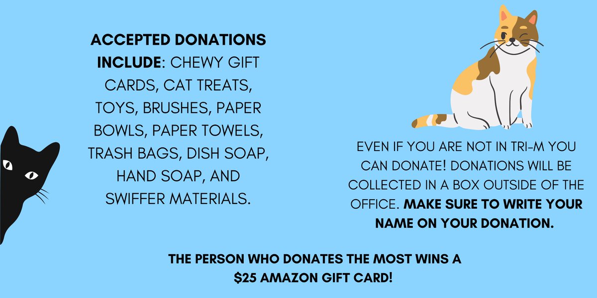 Tri-M is holding a drive for the Milford Humane Society until October 4th! Donate today!  Boxes located in front of the main office! <a href="/hopedalejshs/">Hopedale Jr-Sr HS</a> <a href="/HFOM_Hopedale/">HFOM</a>