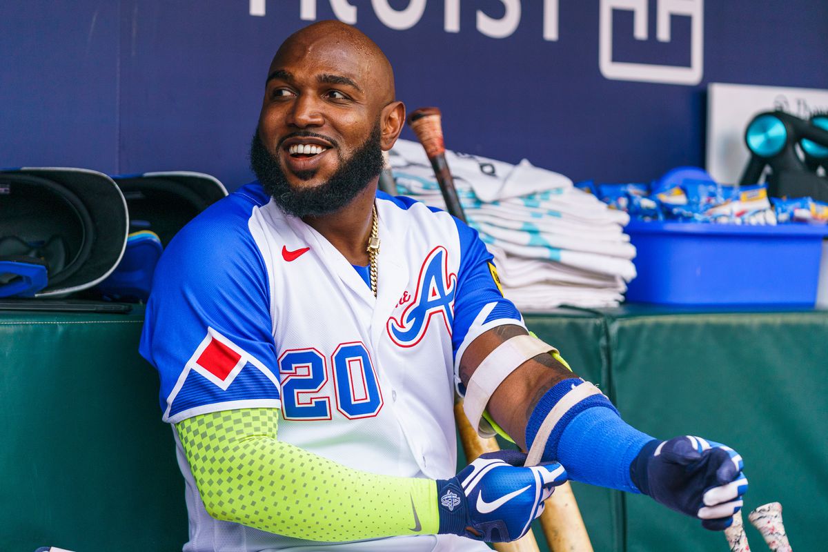 BaseballDoesnt's tweet photo. Marcel Ozuna just tied the all time single season home run record. https://t.co/qNY64FXhqP