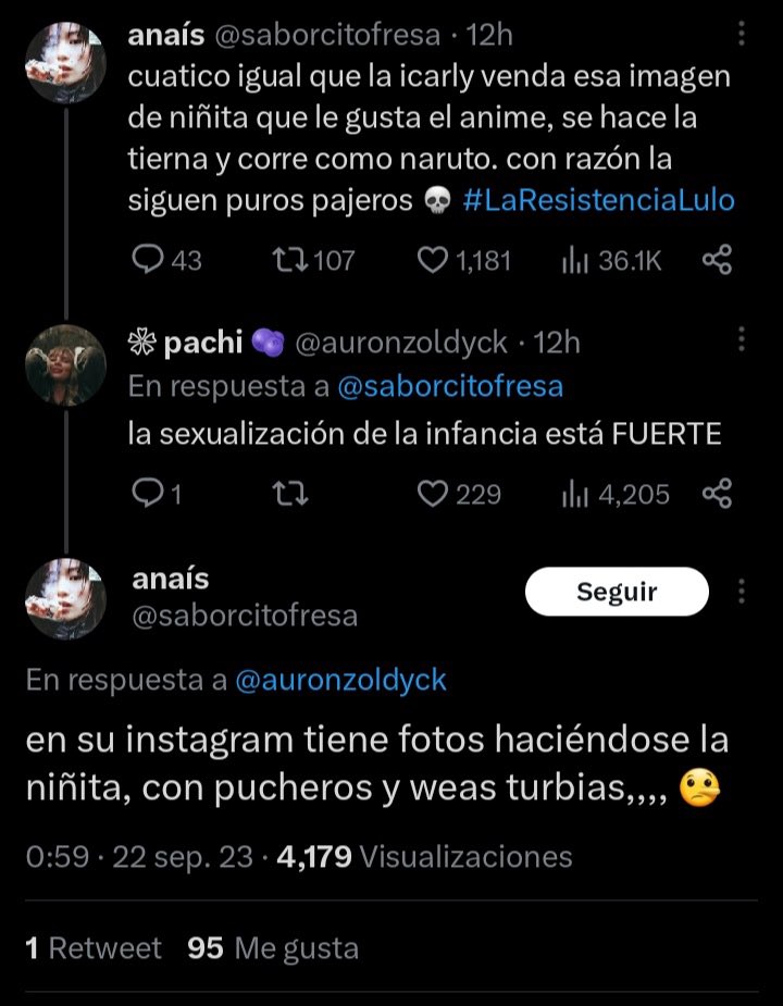 KilluaFreecs666's tweet photo. @saborcitofresa @saiiiidist es horrible lo de tu funa espero no te afecte💞 pero tu si tirabas hate a icata :/ no hay para que mentir https://t.co/3YE4C1RsWr