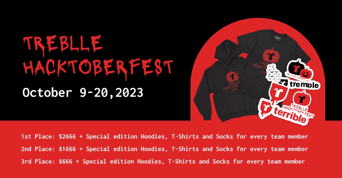 SakicTea's tweet image. 🚀 Join @treblleapi for #Hacktoberfest 🎉

🗓️ 2 action-packed weeks! 
1️⃣ Learn about #APIs, #SDKs, &amp;amp; more from industry leaders. 
2️⃣ Build an SDK for Treblle. Collaborate &amp;amp; innovate! 🚀

Don’t miss out on exciting prizes &amp;amp; swags! 🎁 #Hacktoberfest #Hackathon #apis