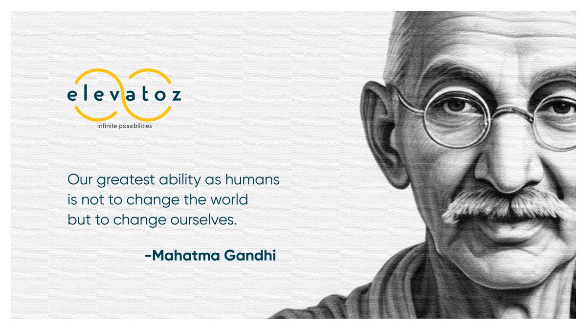 🕊️ Celebrating the legacy of Mahatma Gandhi on his birth anniversary, a timeless tribute to the man whose principles of nonviolence and truth continue to inspire generations. Let's honour the father of our nation by embodying these words and working towards a more peaceful world.