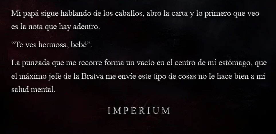 4yv3003's tweet photo. Tengo tantas emociones que ni sé como describirlas.
1erTENEMOS TÍTULO y es #IMPERIUM obviamente es el Imperio #RomanovJames.
2do Estoy casi seguras que viene un segundo bebé, así como cuando estaba segura que #AmelieRomanov es hija de mi papi #ILENKO.
#EvaMuñoz gracias❤️ #Dominio https://t.co/UuJSeKrxA2