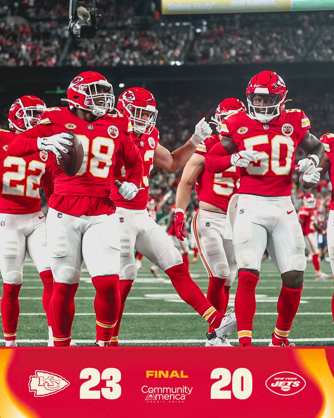 Kansas City Chiefs on X: 'Secured the dub on the road‼️