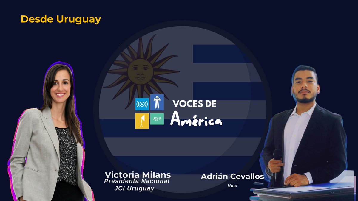 JCIManta's tweet photo. ¡Imperdible! 🎙️
Descubre la entrevista exclusiva con Victoria Milans, Presidenta de JCI Uruguay, en el marco de nuestro proyecto Voces de América.
No te pierdas esta fascinante conversación.
https://t.co/reJANmZB8f
#LIDEREMOS #Uruguay #JCIUruguay #JCI #Guiados #JCIManta https://t.co/OVE5tIxVjX