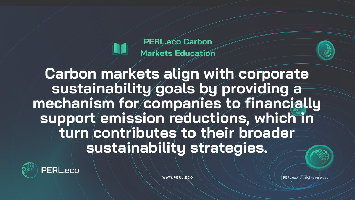 PERL_eco's tweet photo. How do carbon markets align with corporate sustainability goals?
#PERLCarbonEdu https://t.co/myYpy7gmQe