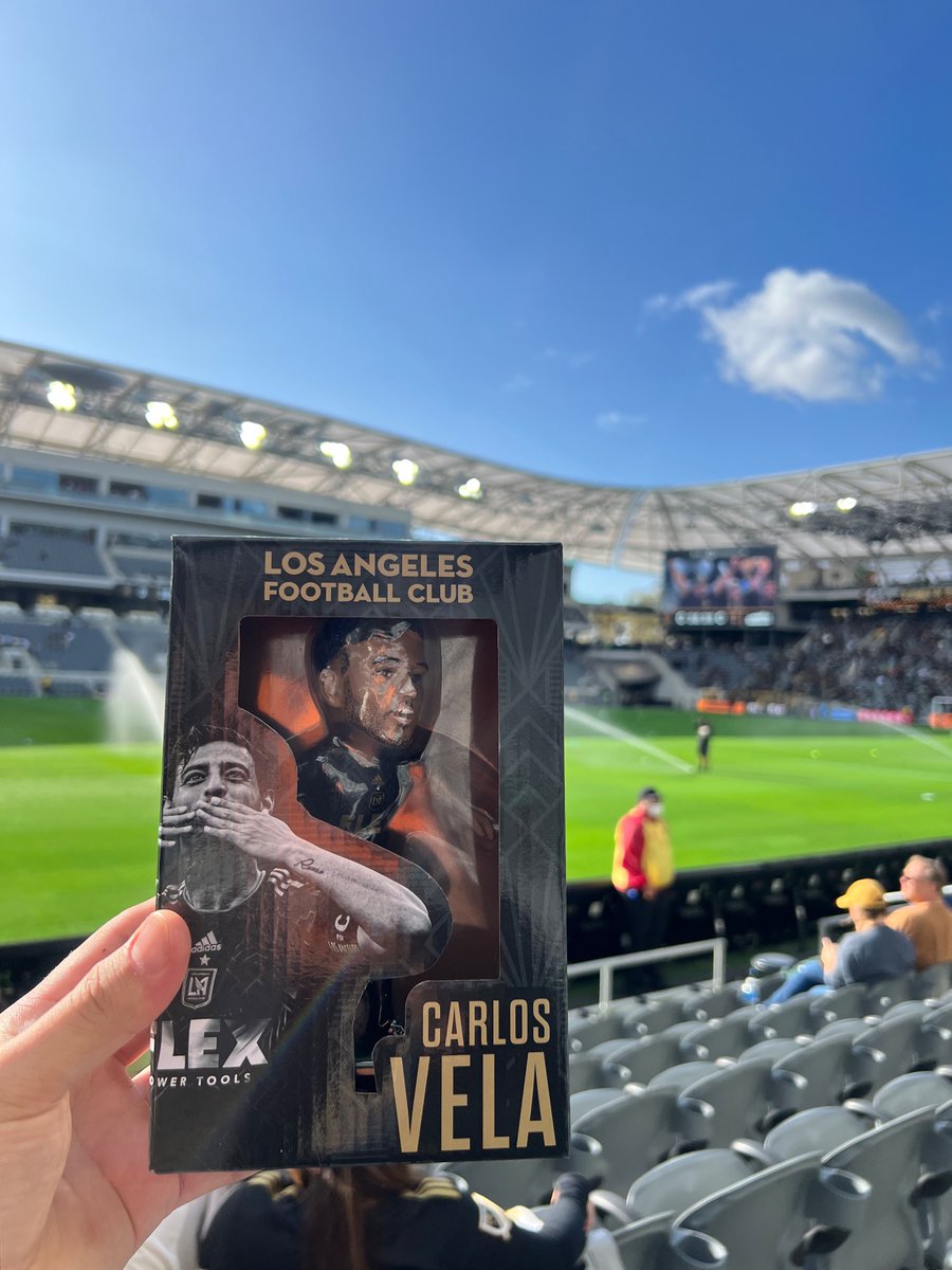 Didn’t get the win, but got the Carlos Vela bobble head 🖤💛

<a href="/LAFC/">LAFC</a> #LAFC