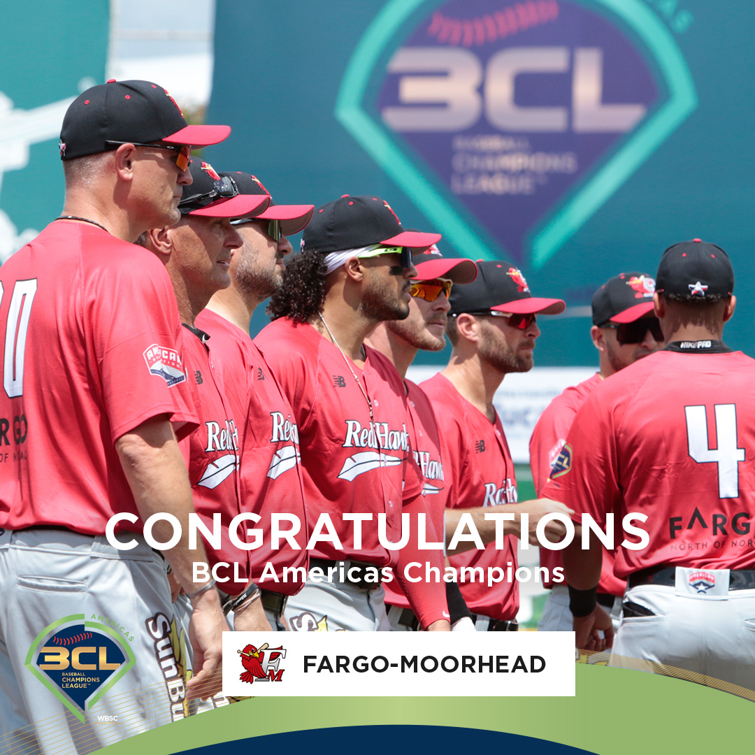 🏆 Congratulations to Fargo-Moorhead RedHawks on becoming the Baseball Champions League Americas Champions!

#BaseballChampionsLeague