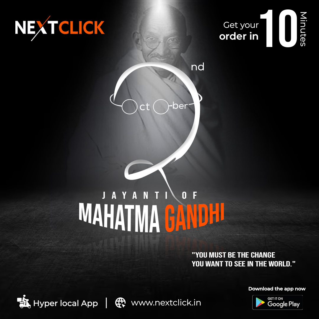 nextclickIndia's tweet photo. Celebrating the Legacy of 𝐌𝐚𝐡𝐚𝐭𝐦𝐚 𝐆𝐚𝐧𝐝𝐡𝐢 on #GandhiJayanti 

On this day, we pay tribute to the Father of the Nation, 𝐌𝐚𝐡𝐚𝐭𝐦𝐚 𝐆𝐚𝐧𝐝𝐡𝐢, who led us towards freedom through non-violence and truth. His life and teachings continue to inspire generations. 🇮🇳 https://t.co/QrdU3Nzk9Z