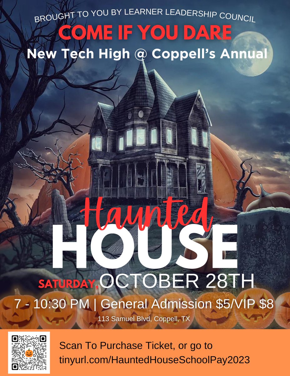 happy october!! you know what that means- LLC’s haunted house is right around the corner! get your tickets now!!
see you october 28th!! 🎃👻🏚️