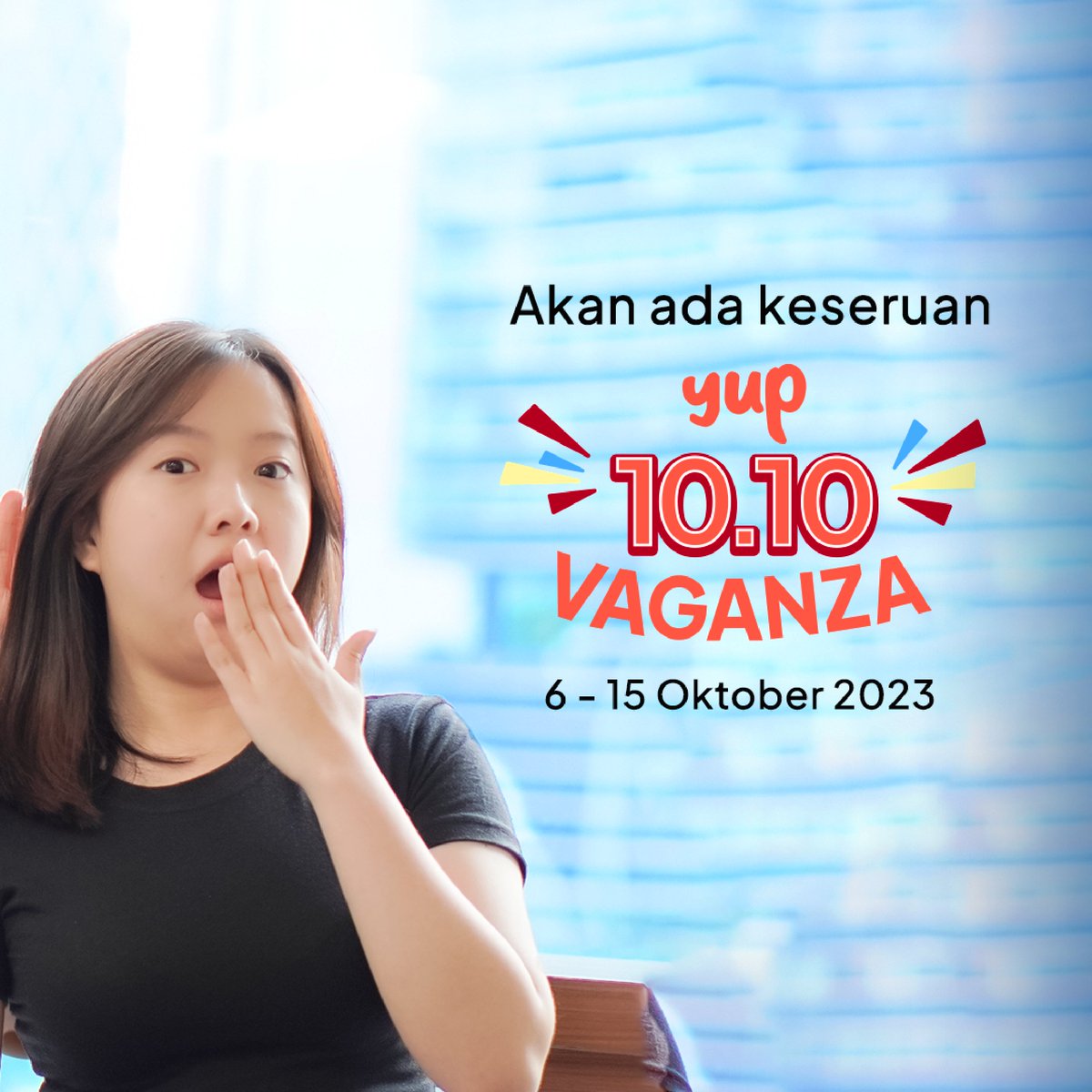 thinkyup_id's tweet image. Akan ada apa 10.10??? Pastinya Yup 10.10 Vaganza! Penasaran? Tunggu aja tanggal mainnya! 🎉🎉

#Yup #AggregatorForBetterPaylater #Promo1010