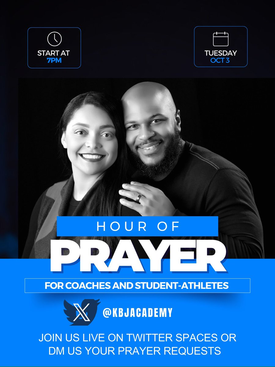 kbjacademy's tweet photo. Join us this Tuesday for prayer! 🙏🏽 https://t.co/bb2LdJYmkT