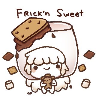 Adorable YCH art of <a href="/SmoneMallow/">🍫🤍❤️S'mone❤️🤍🍫</a> by the very talented and sweet <a href="/gwendywu/">gwendy</a> 🥰 #SmoneDoodles #VTuberUprising