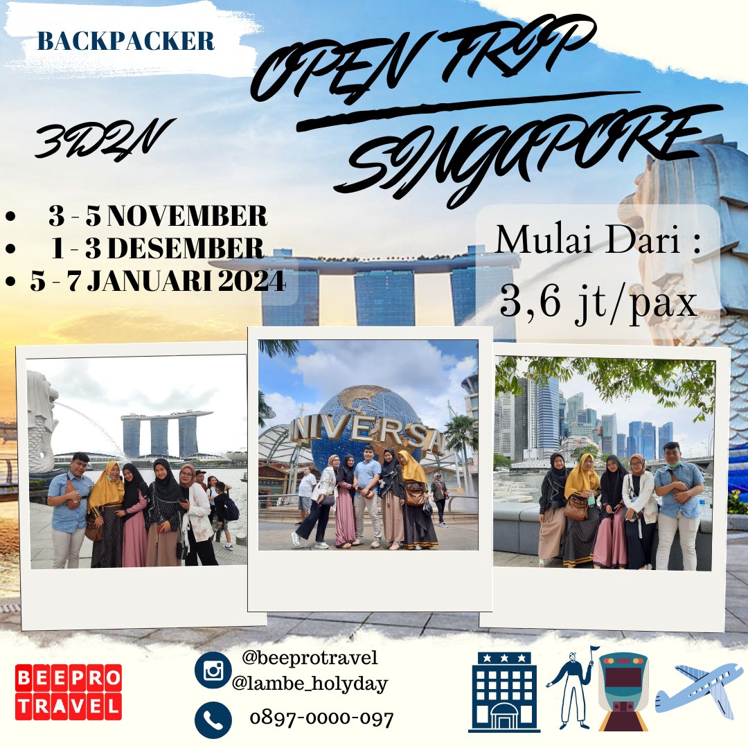 BeeproTravel's tweet photo. more info bisa langsung chat kami >>

>08970000097 https://t.co/d3yUL7u598