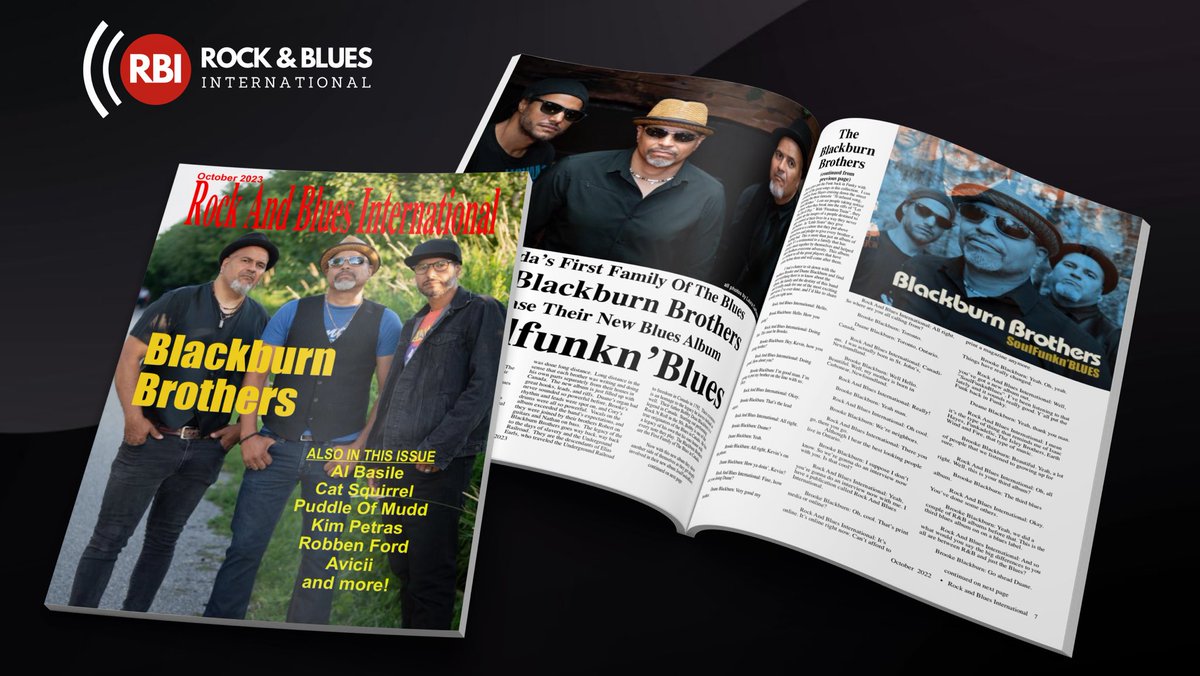 RockBluesIntl's tweet photo. 𝐎𝐂𝐓𝐎𝐁𝐄𝐑 𝐂𝐎𝐕𝐄𝐑 𝐅𝐄𝐀𝐓𝐔𝐑𝐄: Blackburn Brothers Releases Their New Electro-Fi Records Album “Soulfunkn’BLUES"! 
𝐆𝐄𝐓 𝐘𝐎𝐔𝐑 𝐅𝐑𝐄𝐄 𝐒𝐔𝐁𝐒𝐂𝐑𝐈𝐏𝐓𝐈𝐎𝐍: https://t.co/DMNkveQ3sp
#blackburnbrothers #rockandbluesinternational #electrocirecords @BluesBrat https://t.co/lfljbywV4F