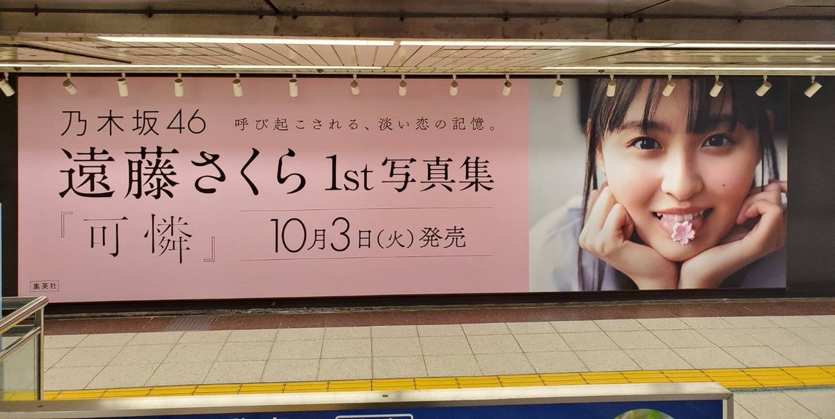 📢お知らせ 明日発売 #遠藤さくら1st写真集可憐 の告知ポスターが