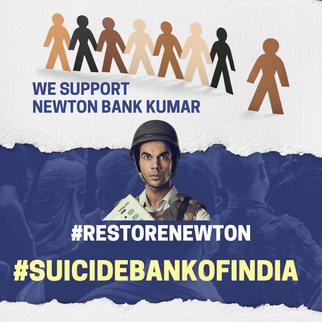 dalipdhaka's tweet photo. Account suspension without reason is an attack on our democratic values. @TheOfficialSBI, the world is watching. Do the right thing and #RestoreNewton @idesibanda's account! #SuicideBankofIndia https://t.co/raG9JdPmXB