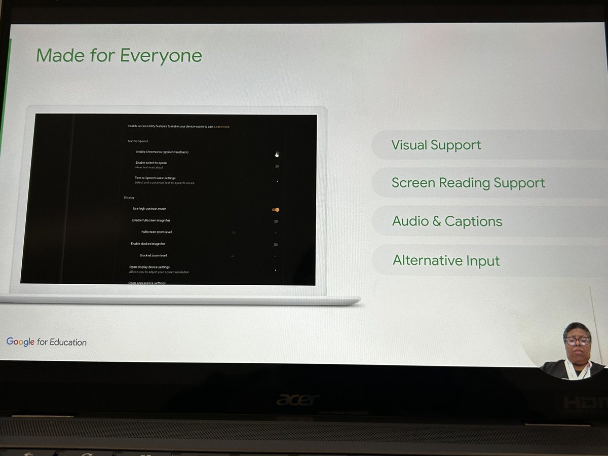 MsFagin's tweet image. The #AcerForEducation Chromebook is incredible for educators. It is so many features that will aid us in our daily work! #GoogleChampions #FaginatorTech