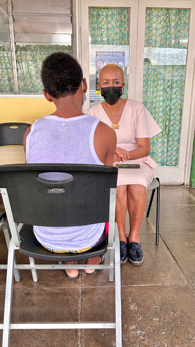 williams_fayval's tweet photo. Happy to report that Jaheim continues to improve and is looking &amp; feeling a whole lot better, especially with Mommy, uncle, aunty, brother and cousins by his side at the hospital. Vice Principal Findley of BB Coke High School also visited.  Let’s keep the prayers going!🙏🙏 https://t.co/KgtdqS4192