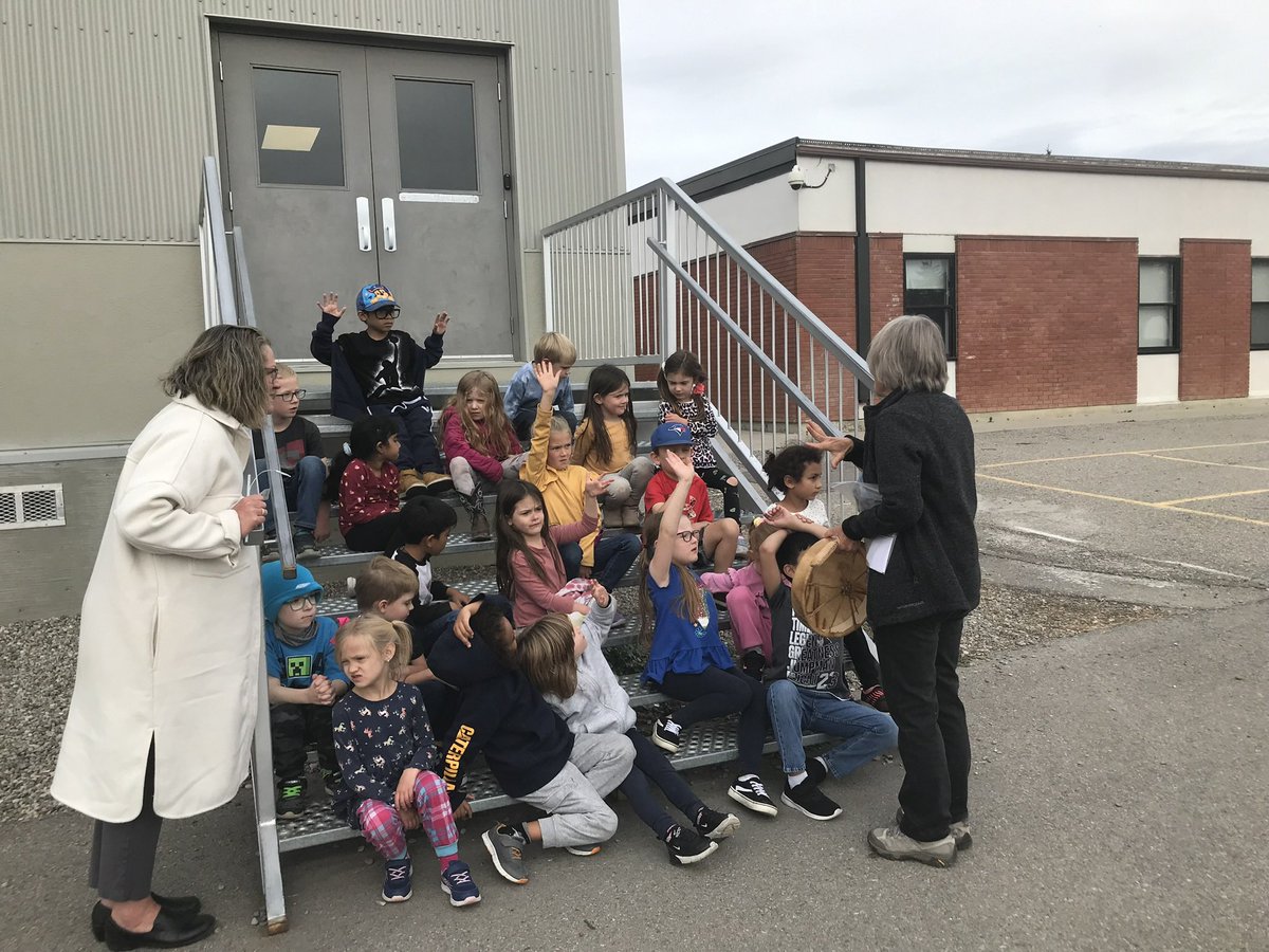 More Indigenous learning this week-we took our learning outside to be in nature and found the perfect talking stick! @Spitzeeschool