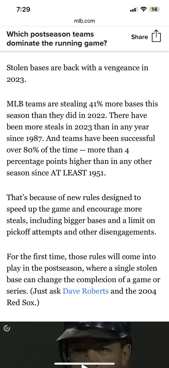 SteveO3215's tweet photo. @Latenitedonuts @cpulisic_burner @Jared_Carrabis Dude, idk what you’re taking about. This is the most steals in any year for almost 40 years. It explicitly says steals are up. It says the rules this year are literally designed for that https://t.co/iHLBUyO5iC