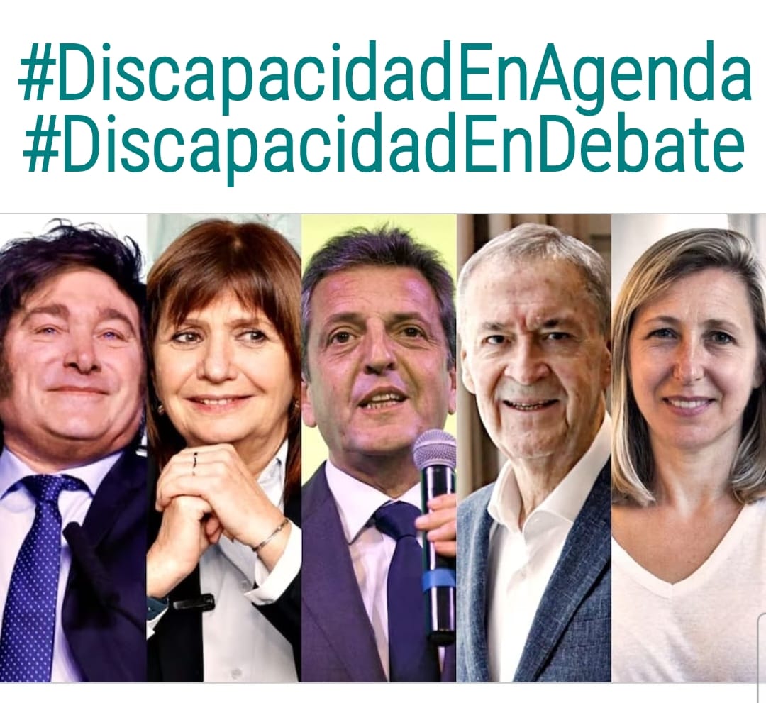 maryfrizza2804's tweet photo. Pedimos a todos los candidatos incluyan la #discapacidadenagenda 
#discapacidadendebate
@PatoBullrich @luispetri @Nestorgrindetti @JMilei @CarolinaPiparo  @SergioMassa @RossiAgustinok  @JSchiaretti @myriambregman
@DebatesAr https://t.co/MGxKYAA3iO