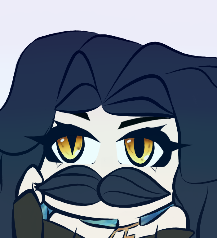 nyxuus's tweet photo. I am such a refined gentle eldritch creature~ https://t.co/yek9JRlVhn