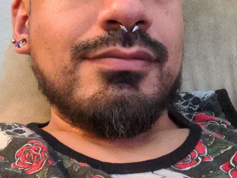 justfcknbored's tweet photo. Added a third piercing on my ear about a week ago and today I did my septum. First time so it's still iffy on whether I did it "right" and whether I'll keep it. Well see...
#selfpierced https://t.co/vRbC2mweSd