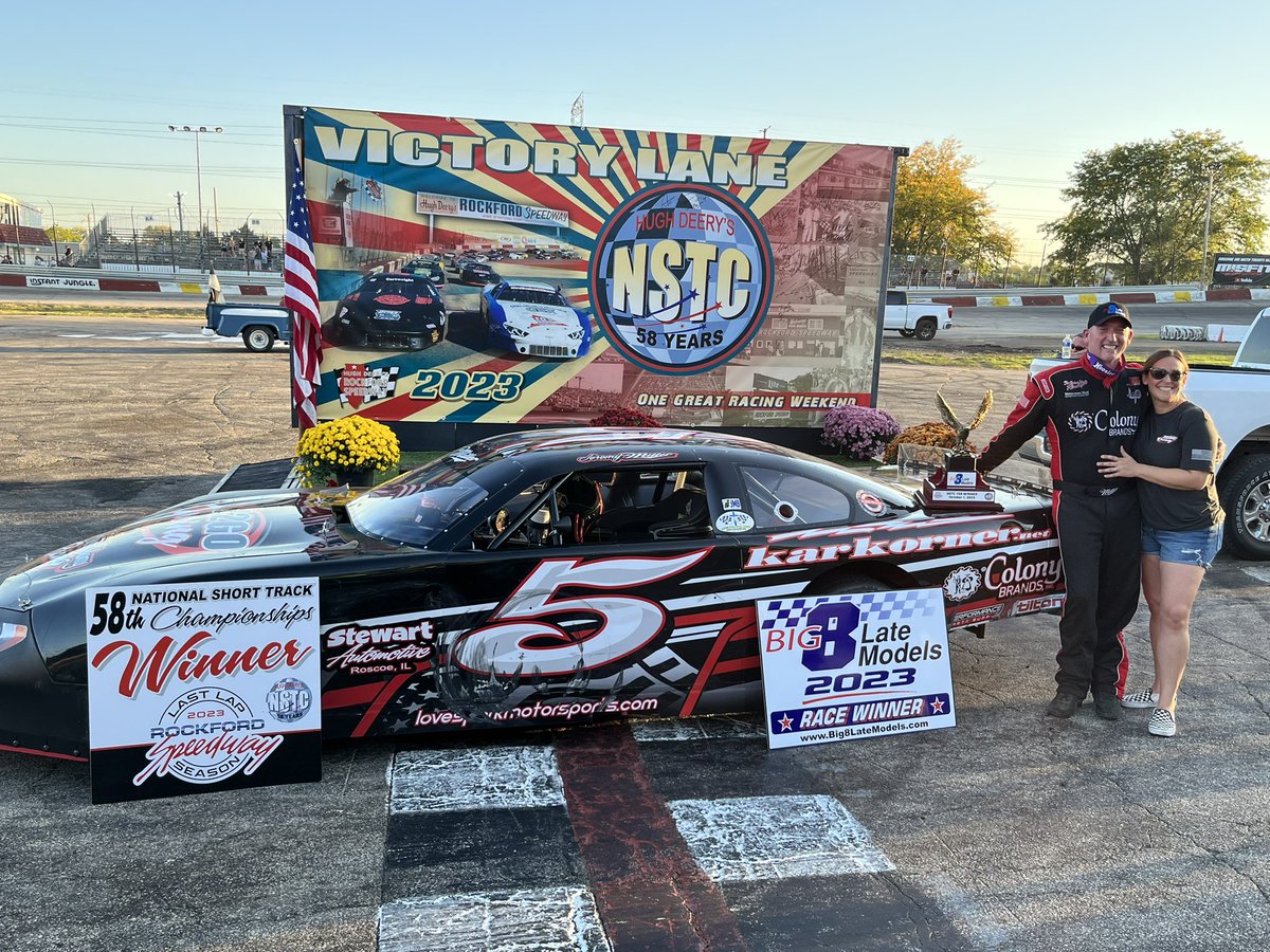 JEREMY MILLER is the 58th and final National Short Track Champion!

1. Jeremy Miller
2. Randy Sargent
3. Alex Papini
4. Jesse Bernhagen 
5. Jake Gille

THANK YOU to all of the drivers and fans who made this weekend “One Great Racing Weekend!”
