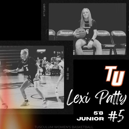 TusculumWBB's tweet photo. Introducing our returning pioneers 🟠⚫️

JUNIOR LEXI PATTY https://t.co/MvavrHcyYd