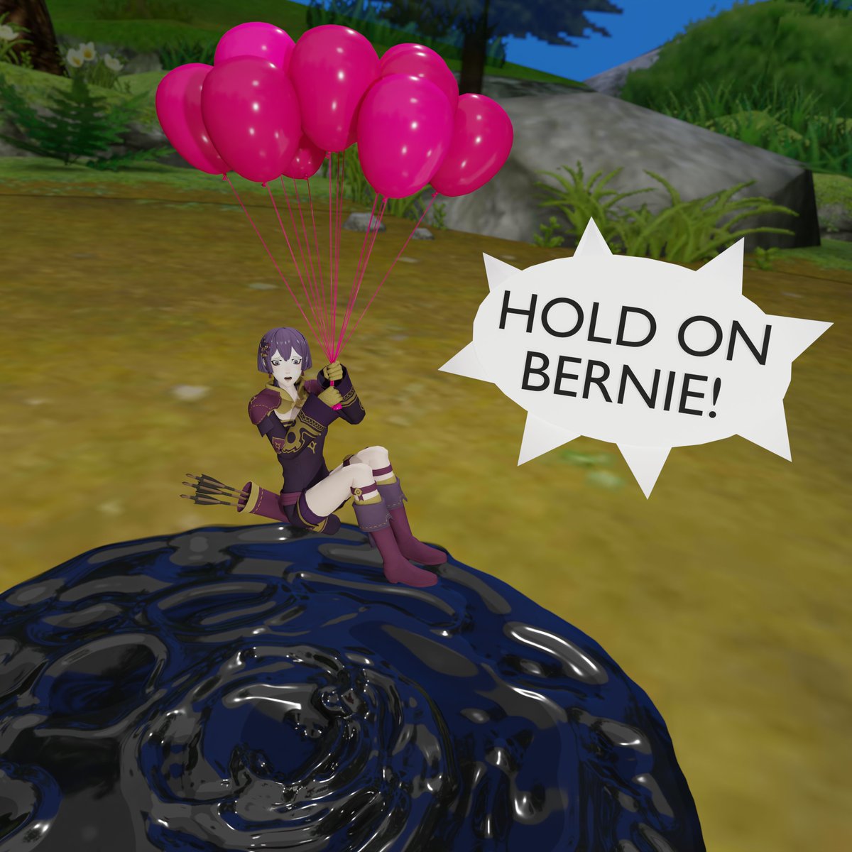 WielderDual's tweet photo. "02 Spookoree Balloons"

Damn you Linhardt! 
Bernadetta's in trouble because of your balloon experiments! Get the Wyvern riders! ~Edelgard
#Quicksand #damselindistress #クイックサンド #底なし沼  #FireEmblemThreeHouses #Damselindistress #クイックサンド #底なし沼 #Tarpit https://t.co/1Puba8aviQ