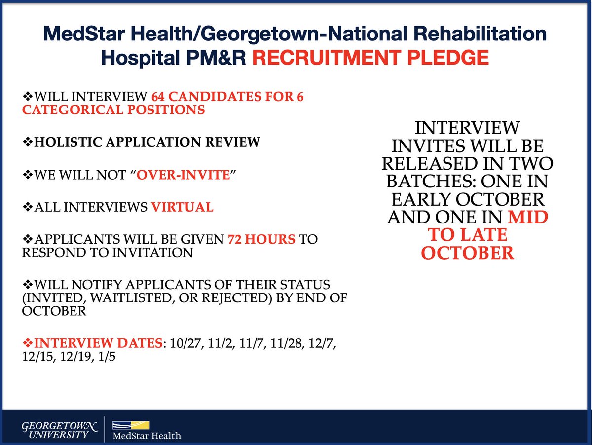 MedStar Georgetown/NRH PM&R GME tweet media
