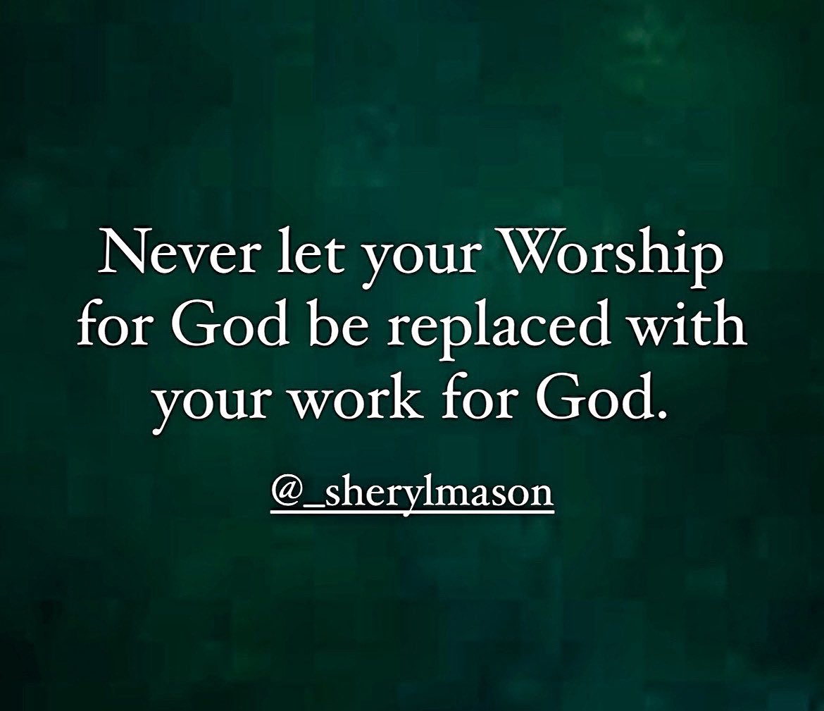 Don't forget to worship the God of the work.
#RestWellTonight