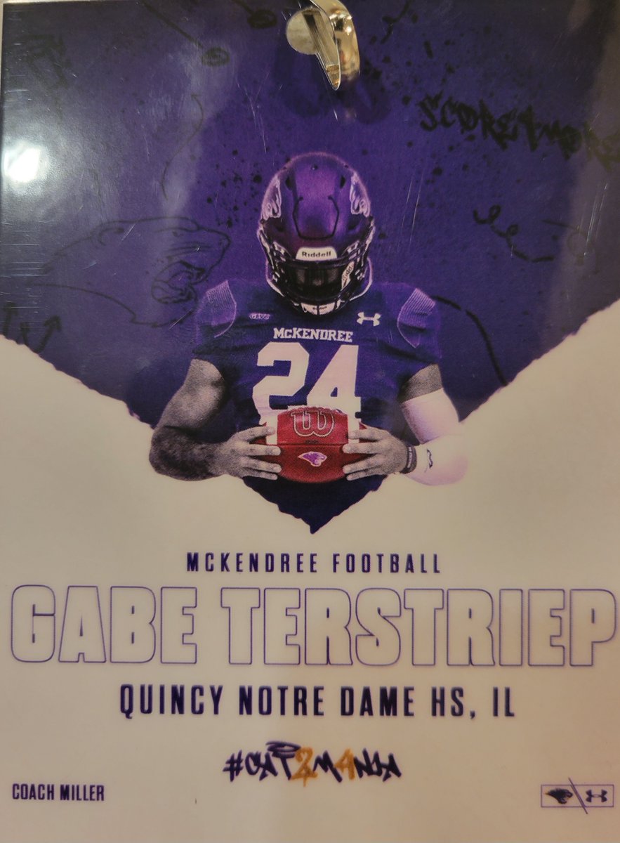 Gabe Terstriep (@gterstriep) on Twitter photo Enjoyed visiting the McKendree campus yesterday. Thanks for the invite <a href="/MK_CoachMiller/">Nick Miller</a> and @_thomas_jenkins
<a href="/JackCornell73/">Jack Cornell</a> <a href="/QNDFootball/">Quincy Notre Dame Football</a> <a href="/Mckendree_FB/">McKendree Football</a> <a href="/CoachBigPete/">Peter "Coach Big Pete" Leinweber</a> Enjoyed visiting the McKendree campus yesterday. Thanks for the invite <a href="/MK_CoachMiller/">Nick Miller</a> and @_thomas_jenkins
<a href="/JackCornell73/">Jack Cornell</a> <a href="/QNDFootball/">Quincy Notre Dame Football</a> <a href="/Mckendree_FB/">McKendree Football</a> <a href="/CoachBigPete/">Peter "Coach Big Pete" Leinweber</a>