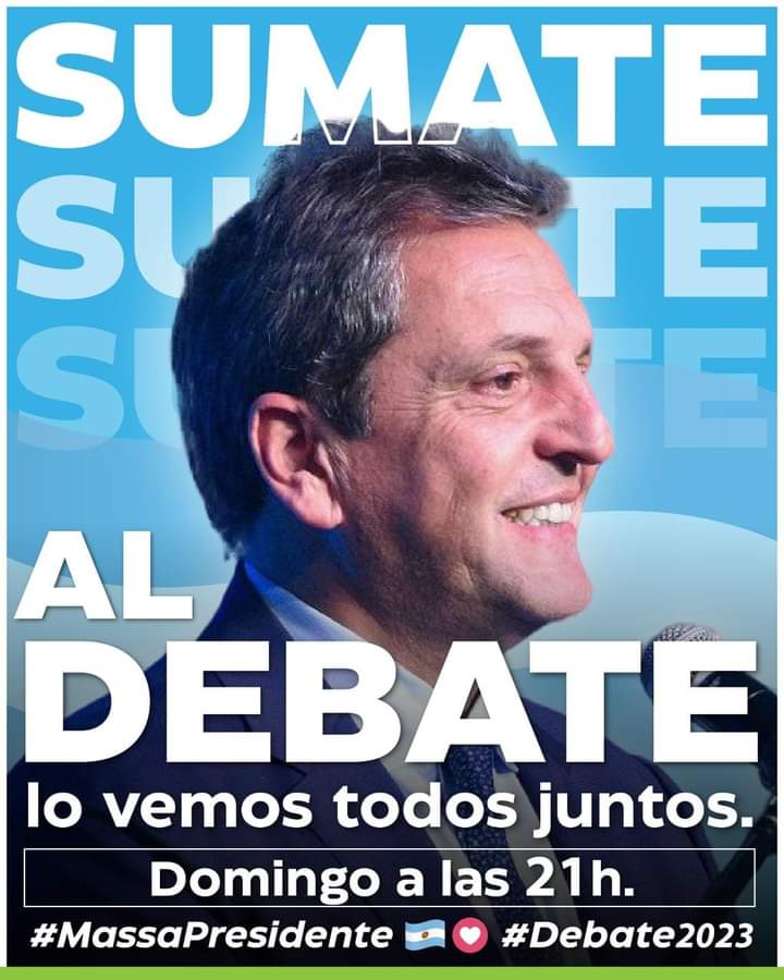 Ivan_Mesias35's tweet photo. Peleamos la unidad en las calles y en las urnas para que la crisis la paguen los que la juntan en
pala y por el voto a Unión por la Patria, Massa presidente.
#MassaPresidente
#UniónPorLaPatria
#Debate2023
#NoalFMI
#DefenderLoConquistado
#TierraTechoTrabajo
#Soberanía https://t.co/KykJAzdE8A