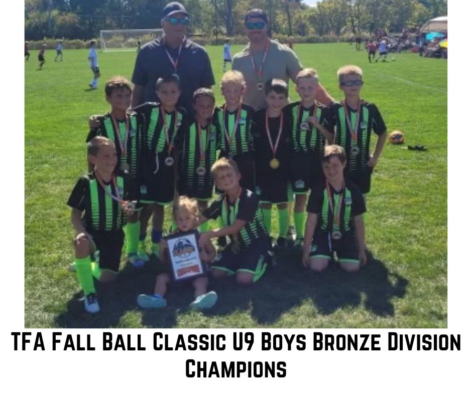 iscnky_soccer's tweet photo. Congratulations to B15 Wrexham on being champions of the TFA Fall Ball Classic u9 Boys Bronze Division. They had some big wins in pool play, and then pulled out a tight one in the championship! Great job, boys! https://t.co/AoPkBJ4iXw