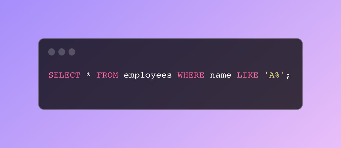 raulmontesin's tweet image. ¿Conoces el operador LIKE en #SQL? 🤔 Te permite buscar patrones en cadenas. Por ejemplo, 'A%' encuentra valores que comienzan con A. #DatabaseTips 📊