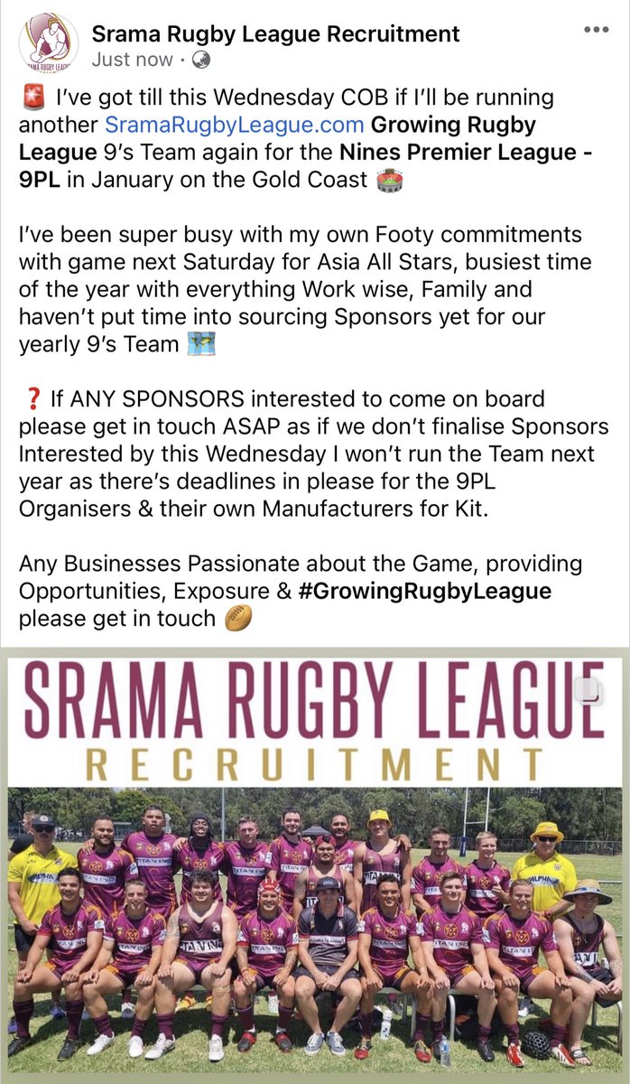 Srama Rugby League 🏉 Rebounderball tweet media