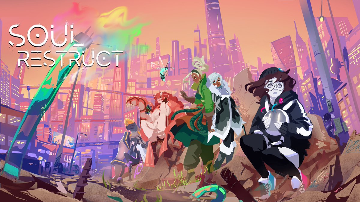 KonpeiCo's tweet photo. cause when i ride with you, i feel my love renewed
Soul Restruct is a sci-fi action yuri visual novel. Grey, a retail worker with a journalistic eye for beauty in the mundane, gets brought into the exploits of the elementally-powered "New Six." #vndev #indiedev #SoulRes https://t.co/CQCCj6H7Nh
