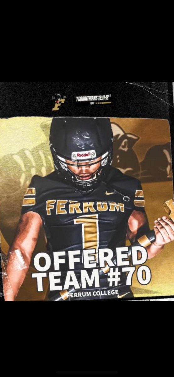After a great game day visit i am blessed to receive my first offer from Ferrum!! <a href="/thetruAK/">Coach AK</a> <a href="/cvhsftbl/">Cleveland Football</a> <a href="/FerrumFootball/">Ferrum Football</a>