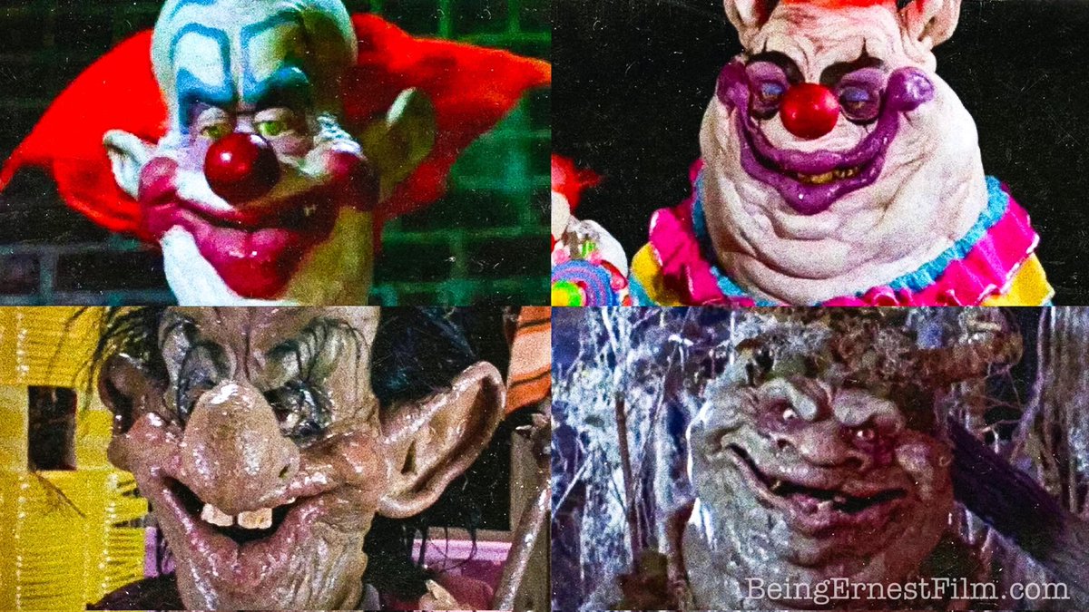 Tis the season to remind everyone that the troll masks from “Ernest Scared Stupid” were repurposed alien masks from “Killer Klowns from Outer Space.”

#ErnestPWorrell #ErnestScaredStupid #KillerKlowns #ErnestTwitter